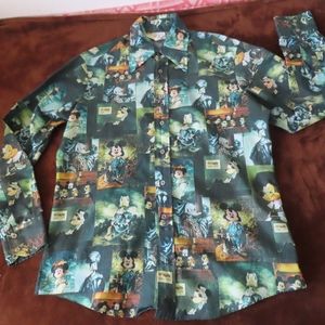 1970s Kennington Mickey Mouse Portrait Gallery Disney Disco Shirt no size (READ)